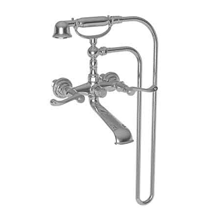 Newport Brass Exposed Tub & Hand Shower Set, Wall Mount in Polished Chrome 1020-4283/26
